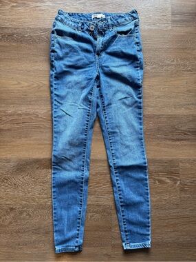 SO Slim Fit Skinny Jeans in Medium Blue Denim